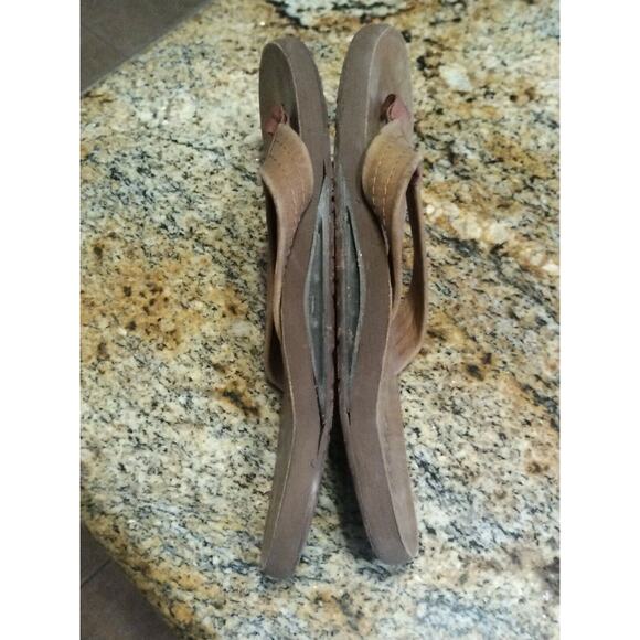 Reef Mens Flip-Flops Sandals Brown Slip On TQT Arch Support Bottle Opener 8 - Picture 7 of 9